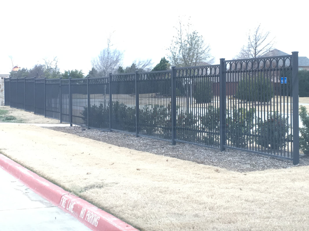 Frisco Texas Metal Commercial Fence